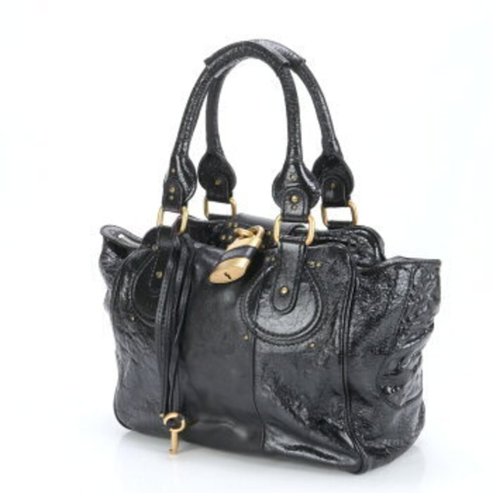 Chloe Paddington Leather Shoulder Bag Tote Black - Picture 2 of 11